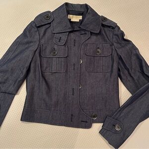 Two pcs. Michael Kors size 2 denim jacket & pants size 4